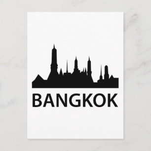 Bangkok Skyline Postkarte