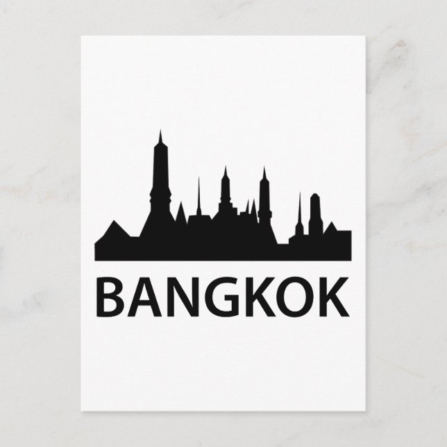 Bangkok Skyline Postkarte (Vorderseite)