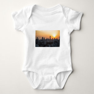 Bangkok skyline sunset panorama background baby strampler