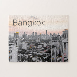 Bangkok Skyline Sunset Panorama BKK Thailand