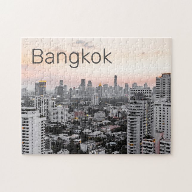 Bangkok Skyline Sunset Panorama BKK Thailand (Horizontal)