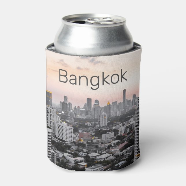 Bangkok Skyline Sunset Panorama BKK Thailand Dosenkühler (Kanne Vorderseite)