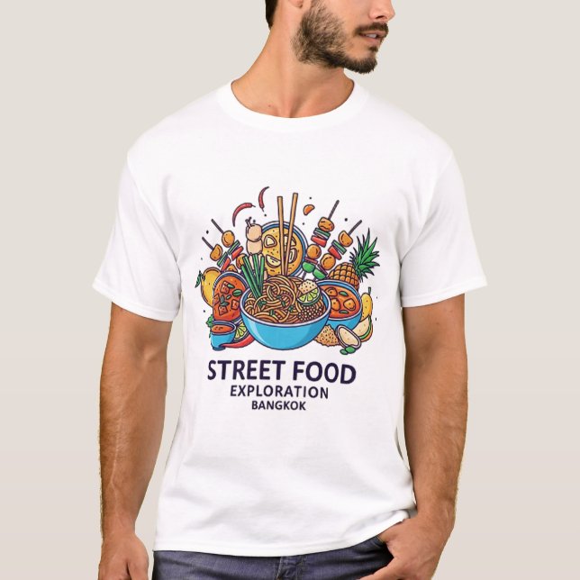 BANGKOK STREET FOOD EXPLORATION T-Shirt (Vorderseite)