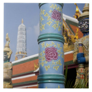 Bangkok, Thailand. Bangkoks Grand Palace 2 Fliese