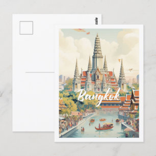 Bangkok Thailand Berühmter Reiseort Postkarte