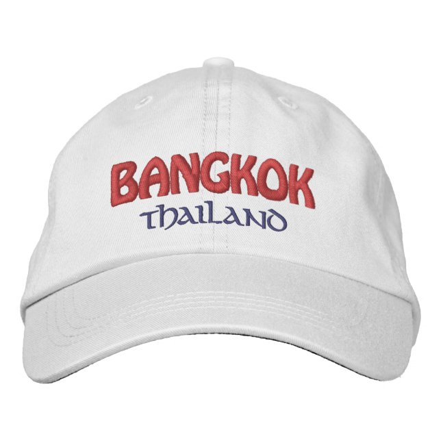 Bangkok, Thailand Bestickte Baseballkappe (Vorderseite)