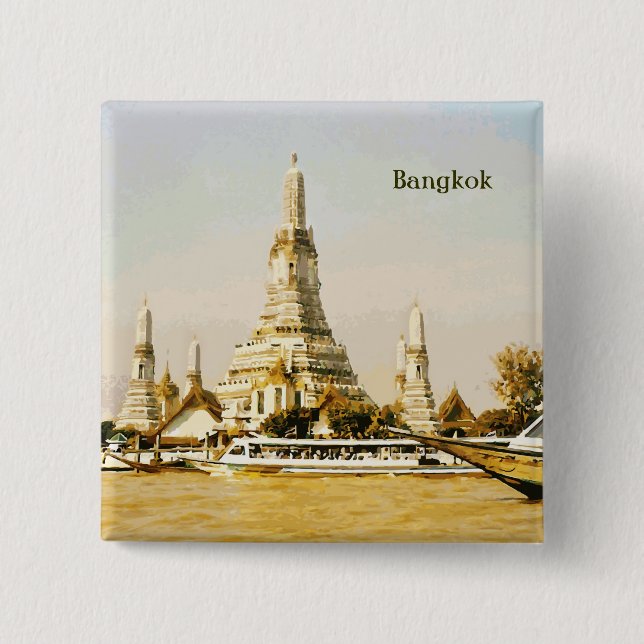 Bangkok, Thailand Button (Vorderseite)