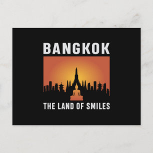 Bangkok Thailand City City Cityscape Skyline Funny Postkarte