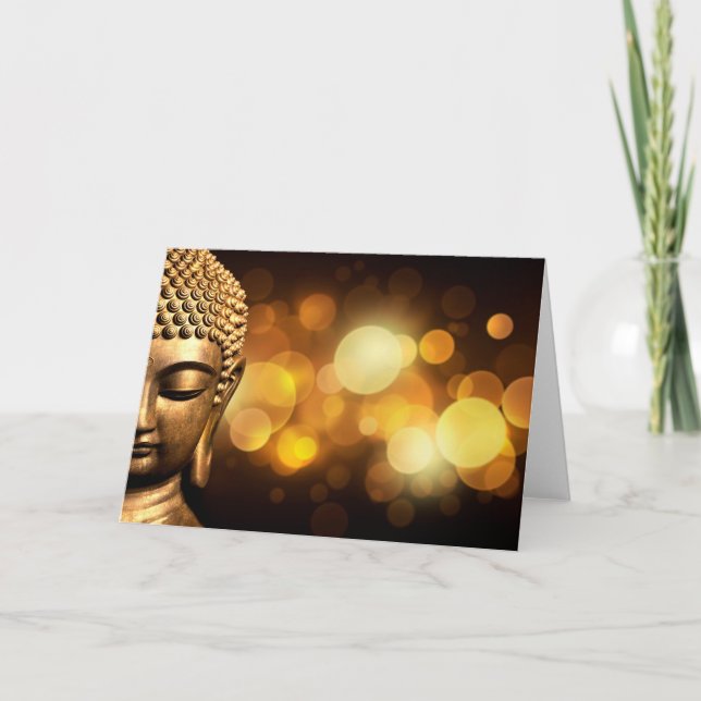 Bangkok, Thailand | Gold Buddha Karte (Vorderseite)