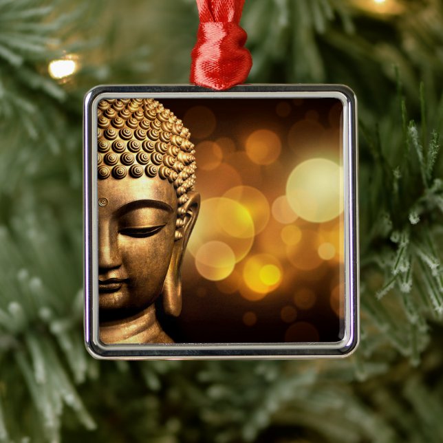 Bangkok, Thailand | Gold Buddha Ornament Aus Metall (Baum)