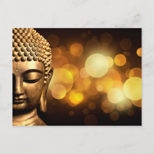Bangkok, Thailand   Gold Buddha Postkarte
