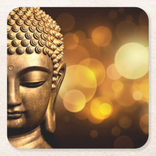 Bangkok, Thailand Goldener Buddha Rechteckiger Pappuntersetzer