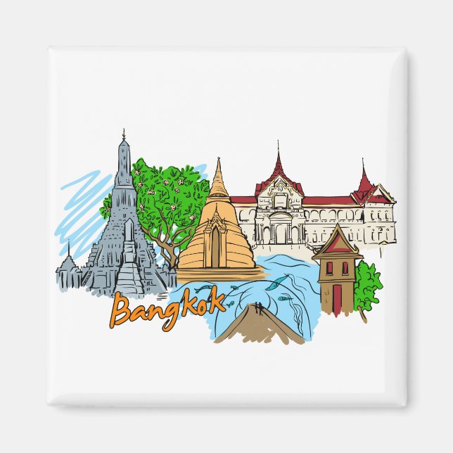 Bangkok - Thailand Magnet (Vorne)