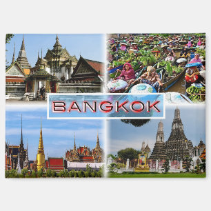 Bangkok Thailand Multi-Foto-Collage Reise Magnet