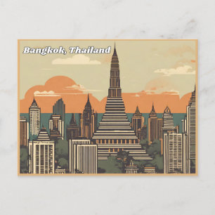 Bangkok Thailand Postkarte