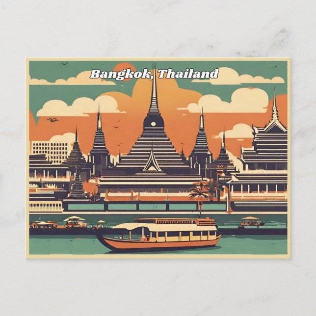 Bangkok, Thailand Postkarte (Vorderseite)