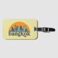 Bangkok Thailand Retro City Skyline City Art