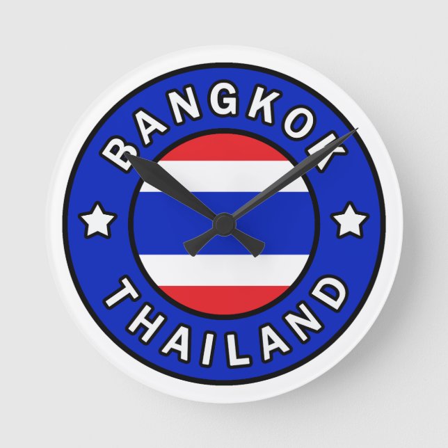 Bangkok Thailand Runde Wanduhr (Vorderseite)