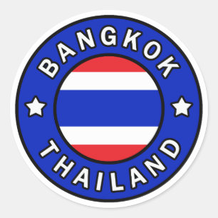 Bangkok Thailand Runder Aufkleber