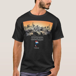 Bangkok thailand Skyline Vacation Souvenir Stadt T-Shirt