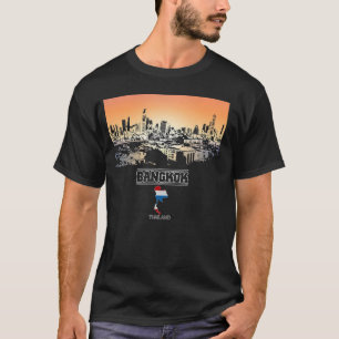 Bangkok thailand Skyline Vacation Souvenir Stadt T-Shirt