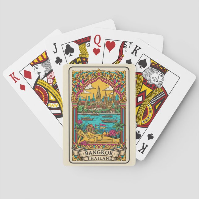 Bangkok Thailand Spielkarten (Rückseite)