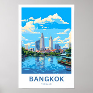 Bangkok Thailand Travel Print Poster