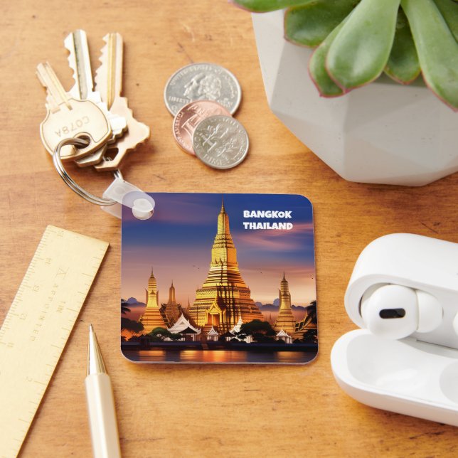 Bangkok Thailand Vintage Schlüsselanhänger (Schreibtisch)
