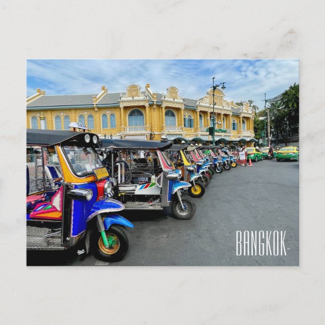 Bangkok-Tuk Postkarte (Vorderseite)