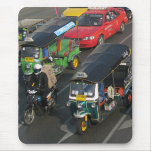 Bangkok Verkehr ... Tuk Tuk Racing Mousepad