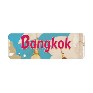 Bangkok Vintage Reiseplakat