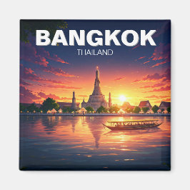 Bangkok Wat Arun Sunset Magnet
