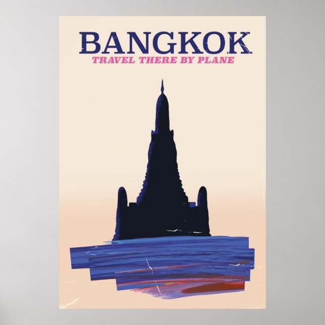 Bangkok Wat Poh Travel Poster (Vorne)