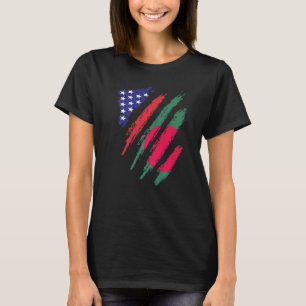 Bangladesch American Ground Flag USA Patriot Herit T-Shirt