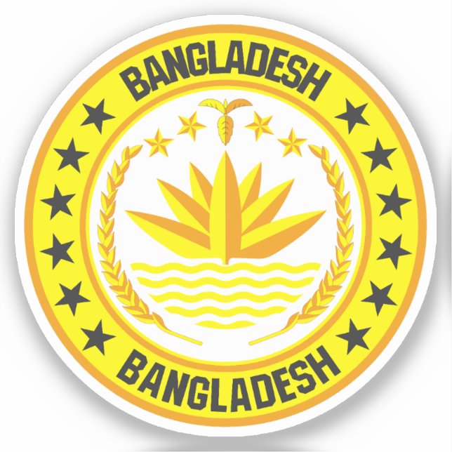 Bangladesch Aufkleber (Vorderseite)