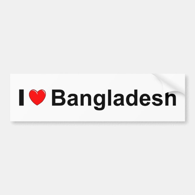 Bangladesch Autoaufkleber (Vorne)