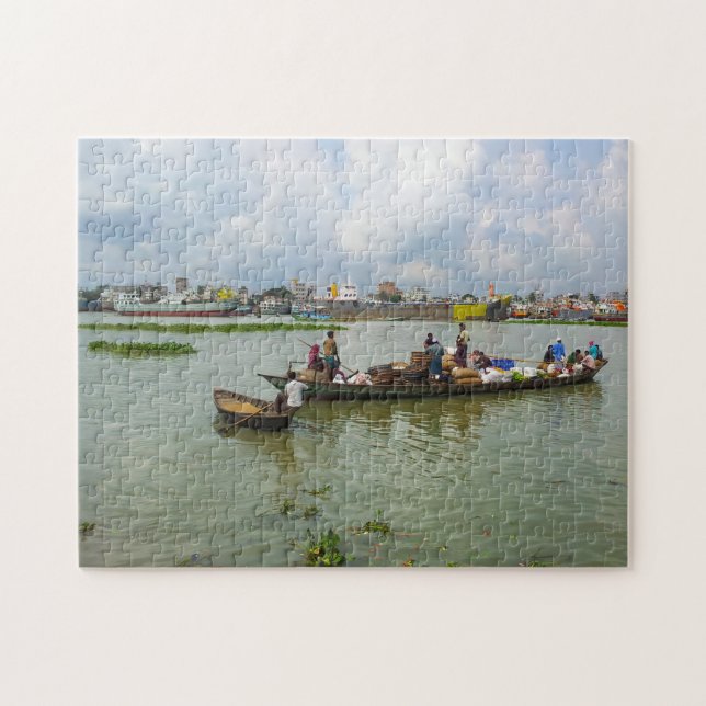 Bangladesch Boat People. (Horizontal)