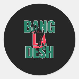 Bangladesch Cricket Bangladeschische Fans Jersey  Runder Aufkleber