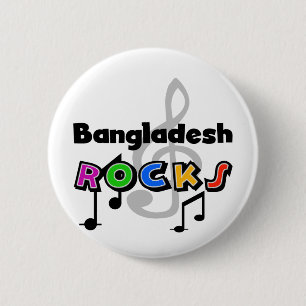 Bangladesch-Felsen Button