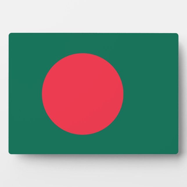 Bangladesch-Flagge; Bangladesch; Fotoplatte (Vorderseite)