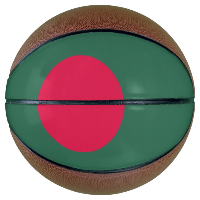 Bangladesch-Flagge Basketball (Vorderseite)