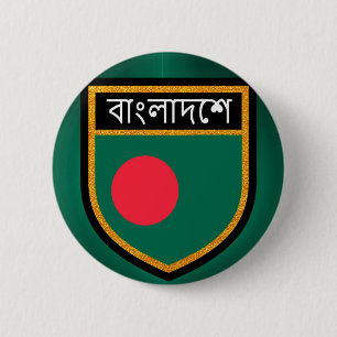 Bangladesch-Flagge Button