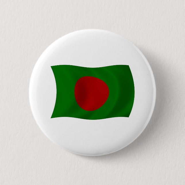 Bangladesch-Flagge-Button Button (Vorderseite)