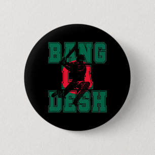 Bangladesch-Flagge Cricket-Spieler-Trikot Banglade Button