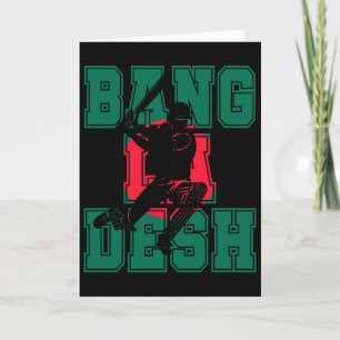 Bangladesch Flagge Cricket Spieler Trikot Banglade Karte
