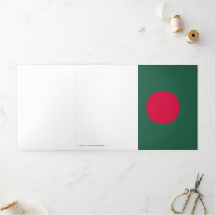 Bangladesch-Flagge Dreifach Gefaltete Karte