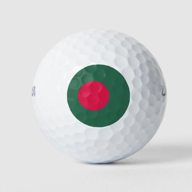 Bangladesch-Flagge Golfball (Vorderseite)