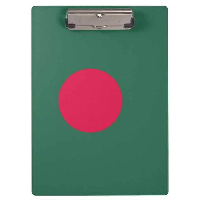 Bangladesch-Flagge Klemmbrett (Vorderseite)