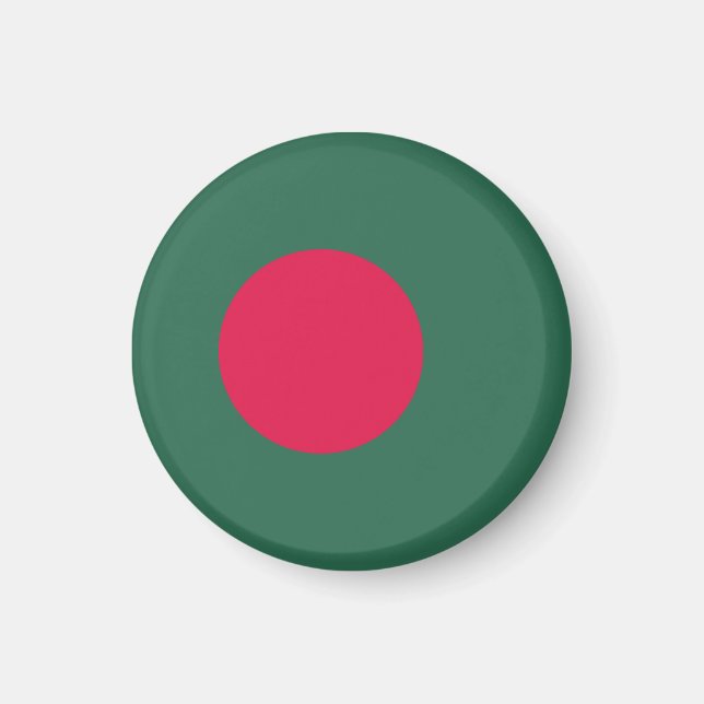 Bangladesch-Flagge Magnet (Vorne)