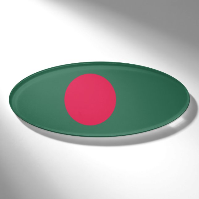 Bangladesch-Flagge Namenschild (Vorderseite)